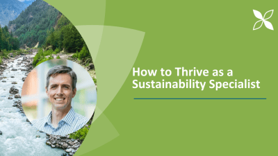 How to Survive and Thrive as a Sustainability Professional