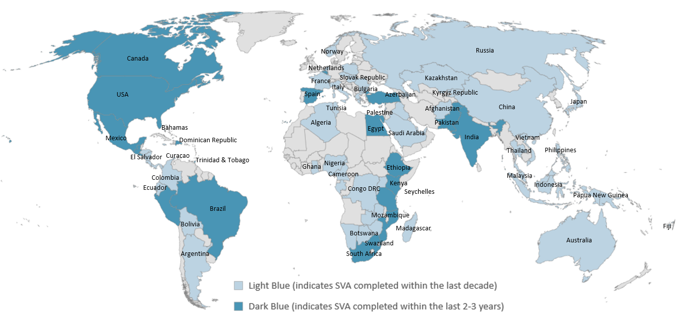 SVA global map