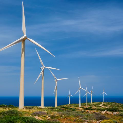 wind farm in greece