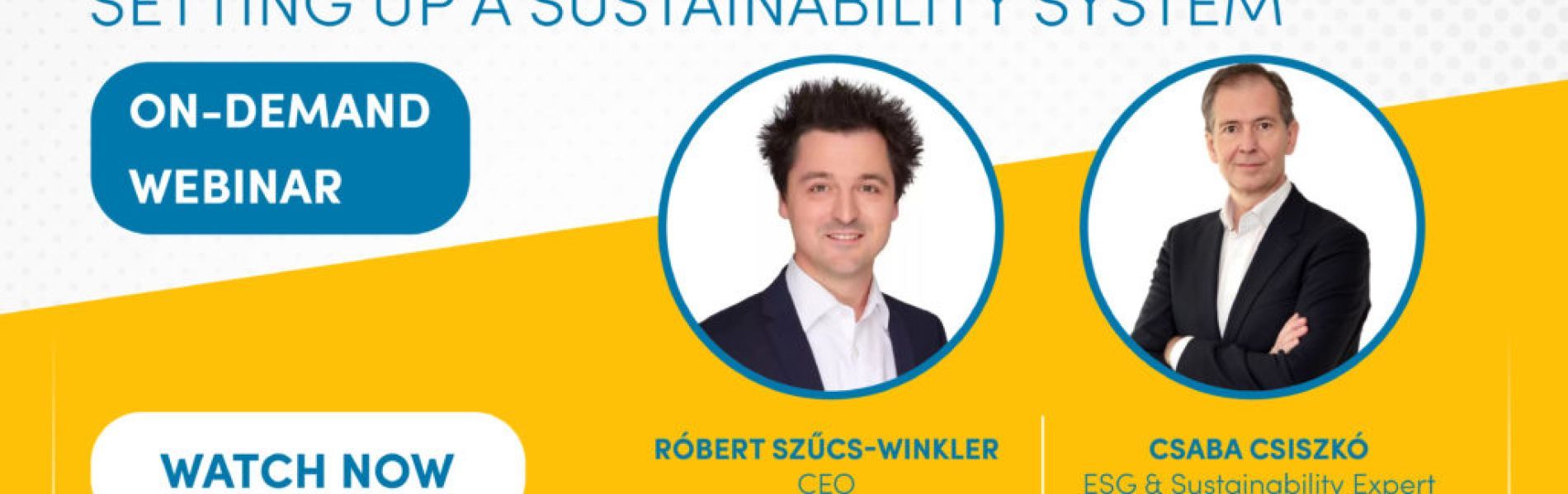 Webinar: Journey - Setting up a corporate sustainability system