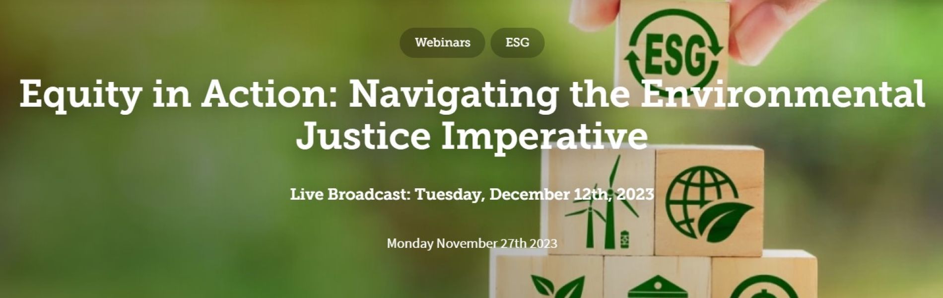 environmental justice webinar