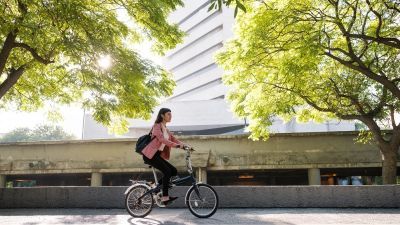 Woman Riding Bike