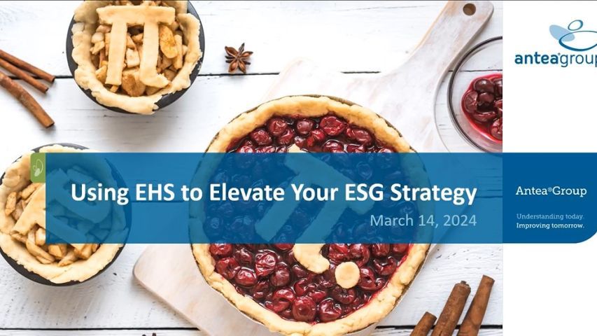 EHS to elevate ESG webinar